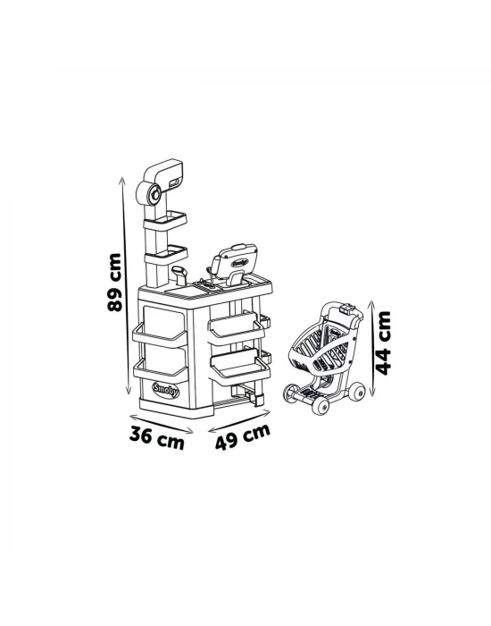 Smoby Oyuncak Yazar Kasalı Market 350238