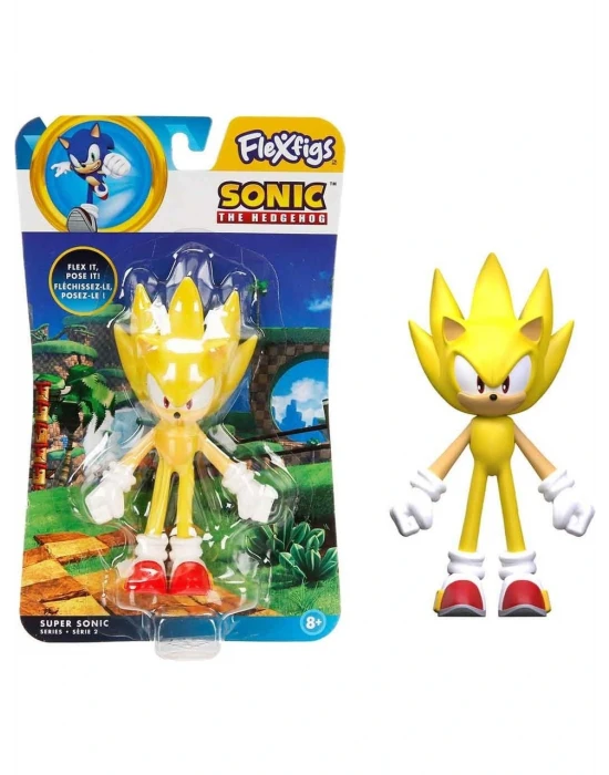 Sonic Aksiyon Figürü FLE03000 Flexfigs - Super Sonic