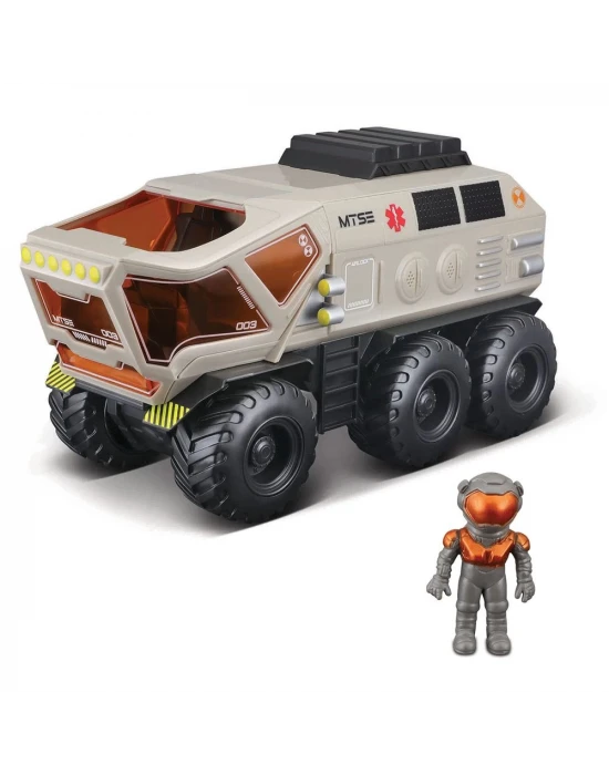 Space Explorers 6x6 Rover Sürtmeli Uzay Aracı ve Figür Bej