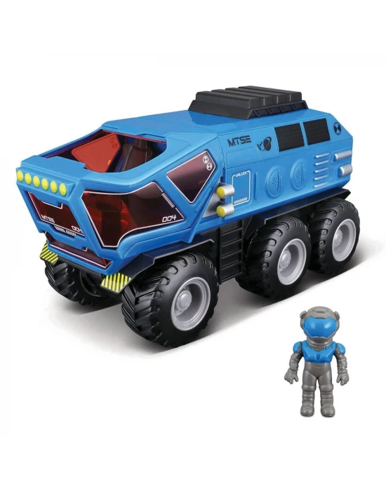 Space Explorers 6x6 Rover Sürtmeli Uzay Aracı ve Figür Mavi
