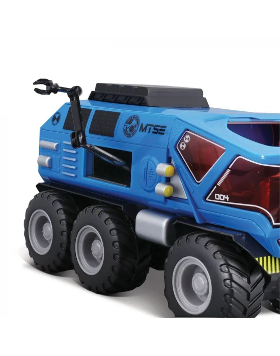 Space Explorers 6x6 Rover Sürtmeli Uzay Aracı ve Figür Mavi