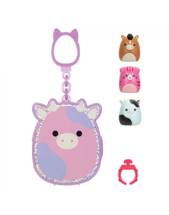 Squish-a-longs 3 Figür + Yüzük Çantalı Sürpriz Paket Seri 1