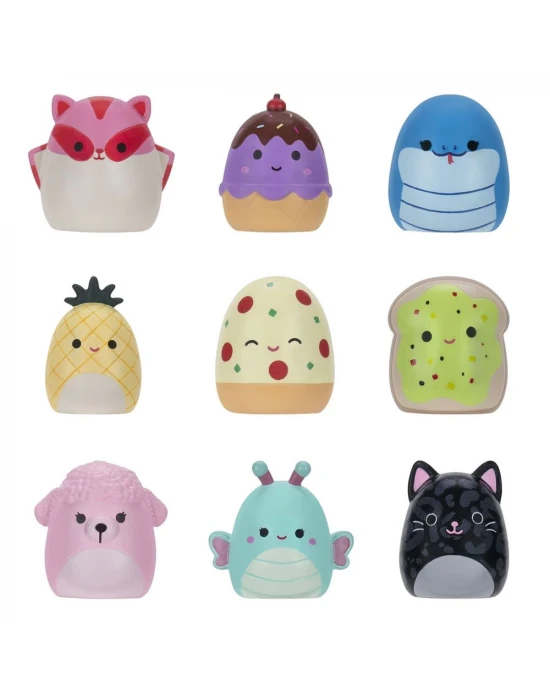Squish-a-longs 3 Figür + Yüzük Çantalı Sürpriz Paket Seri 2