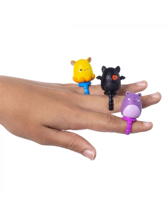 Squish-a-longs 3 Figür + Yüzük Çantalı Sürpriz Paket Seri 2