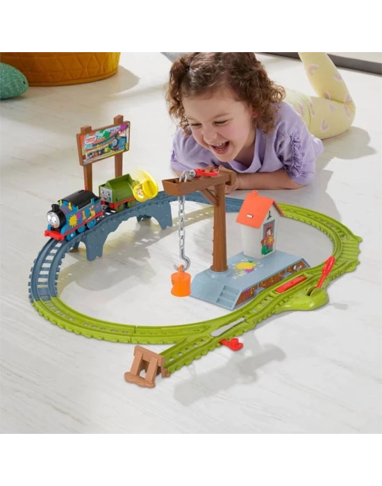 Thomas ve Arkadaşları Boya Teslimatı Motorlu Tren Seti HTN34