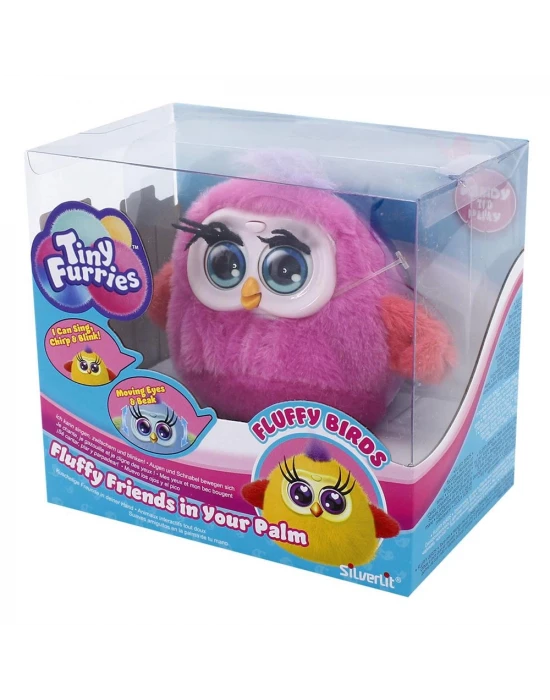 Tiny Furies Fluffy Birds - Koyu Pembe