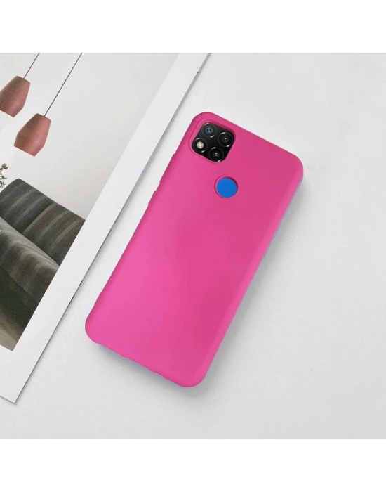 Xiaomi Redmi 9C Lansman Likid Silikon Kamera Korumalı Kılıf