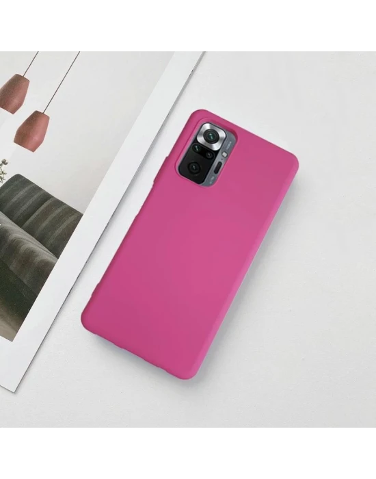 Xiaomi Redmi Note 10 Pro Lansman Likid Silikon Kamera Korumalı Kılıf