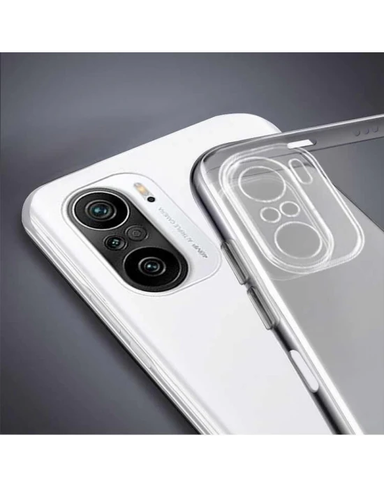 Xiaomi Redmi Note 10S- Redmi Note 10 4G Tıpalı Kamera Korumalı Şeffaf Silikon Kılıf