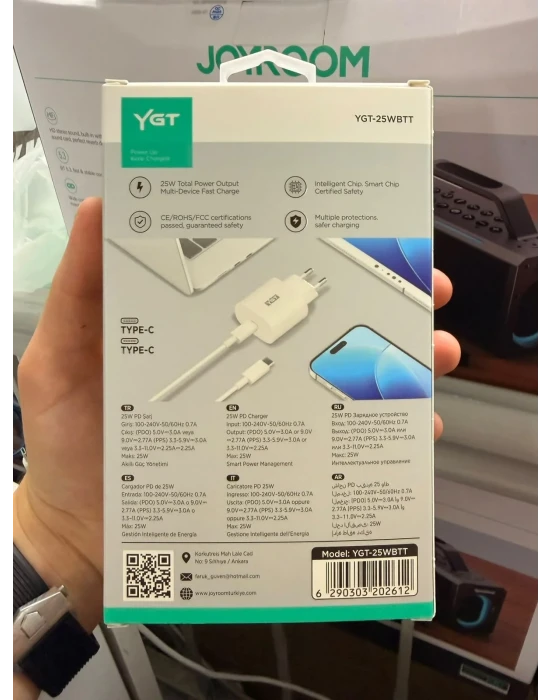 YGT+ 25W Type-c - Type-c Set Şarj Aleti