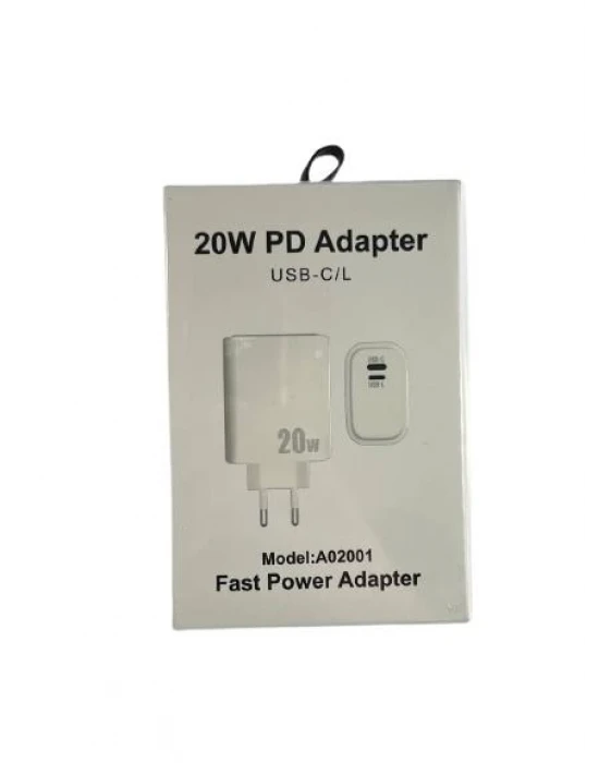 Ygt USB-C-L 2 Çıkışlı 20W Şarj Adaptörü