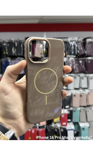İphone 16 Pro Max Uyumlu Premium Özel Seri Magsafe Think Kılıf