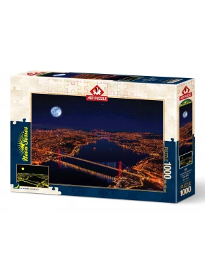 Art Puzzle Üç Köprü, Bosphorus 1000 Parça Neon Puzzle
