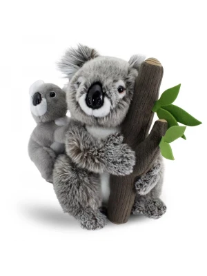 Animals of the World Ağaçta Yavrulu Koala 26cm