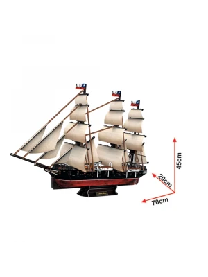 Cubic Fun 3D 306 Parça Puzzle Corbeta Esmeralda Gemisi