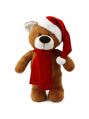 Yılbaşı Özel Noel Ayı 40 cm Kahverengi