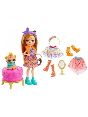 Enchantimals Cherish Cheetah Moda Aksesuarı Oyun Seti