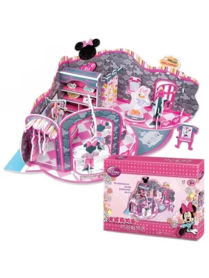 Cubic Fun 3D 65 parça Puzzle Minnie’nin Moda Dükkanı