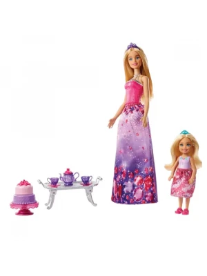 Barbie Dreamtopia Barbie ve Chelseanin Çay Partisi Oyun Seti FPL