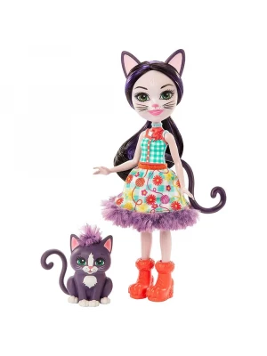 Enchantimals Popüler Karakter Bebekler - Ciesta Cat ve Climber