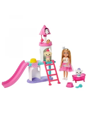 Barbie Prenses Macerası Chelsea Bebek ve Evcil Hayvan Şatosu Oyun