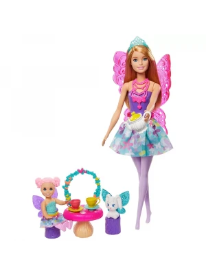 Barbie Dreamtopia Prenses Bebek ve Aksesuarları Çay Partisi Oyun