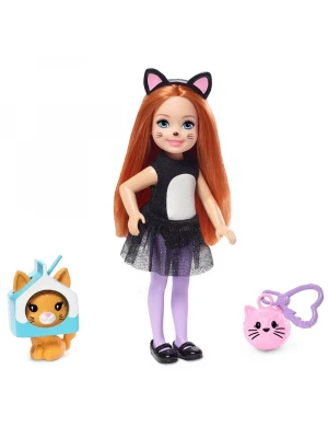 Barbie Kostümlü Chelsea ve Hayvacığı Oyun Setleri - Kedi Temalı