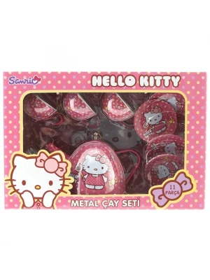 Hello Kitty Metal Çay Seti 11 Parça Model 2