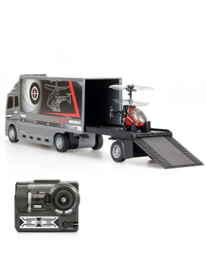 Silverlit Nano Falcon Kumandalı Helikopter ve TIR 3CH Kırmızı