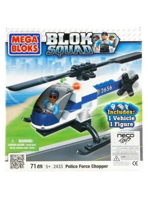 Mega Bloks Blok Squad Polis Force Chopper