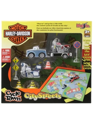 Maisto Harley-Davidson City Streets Oyun Seti Mavi Araç