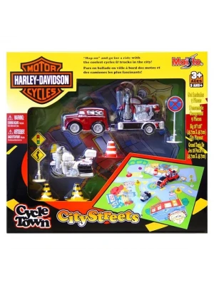 Maisto Harley-Davidson City Streets Oyun Seti Kırmızı