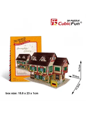 Cubic Fun 3D 32 Parça Puzzle Alman Bakkalı