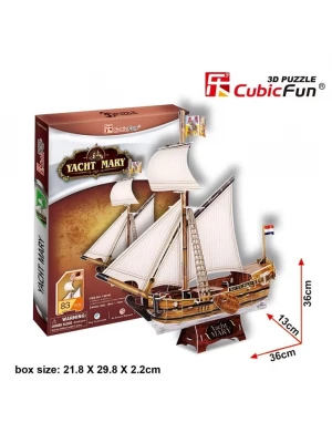 Cubic Fun 3D 83 Parça Puzzle Yacht Mary Gemi