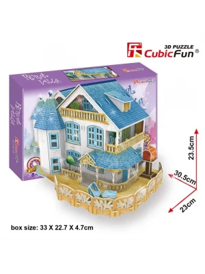 Cubic Fun 3D 132 Parça Led Puzzle Köy Villası