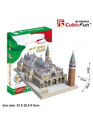 Cubic Fun 3D Puzzle 107 Parça San Marco Meydanı - İtalya