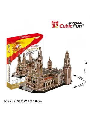 Cubic Fun 3D Puzzle 101 Parça Santiago de Compostela Katedrali -
