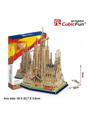 Cubic Fun 3D 194 Parça Puzzle La Sagrada Familia Kilisesi - İspan