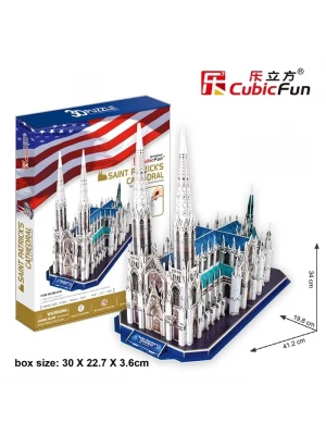 Cubic Fun 3D 117 Parça Puzzle Aziz Patrik Katedrali - ABD