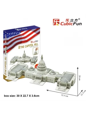 Cubic Fun 3D 132 Parça Puzzle Capitol Hill Kongre Binası - ABD