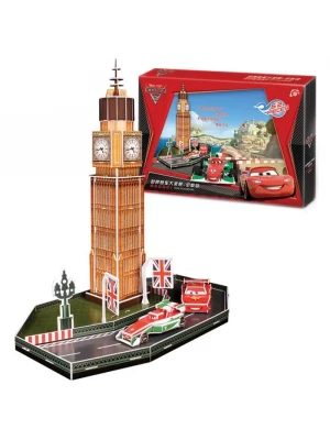 Cubic Fun 3D 62 Parça Puzzle Cars 2 Dünya Grand Prix Londra
