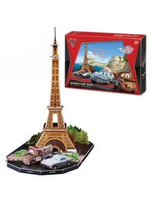 Cubic Fun 3D 48 Parça Puzzle Cars 2 Dünya Grand Prix Paris