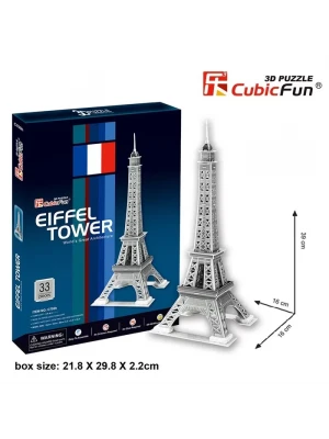 Cubic Fun 3D 33 Parça Puzzle Eyfel Kulesi - Fransa