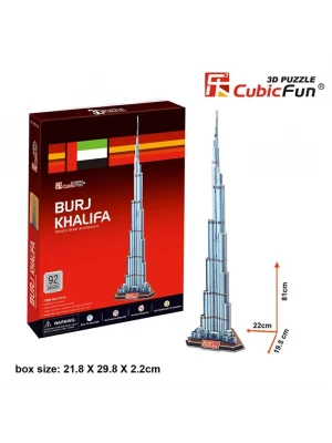 Cubic Fun 3D 92 Parça Puzzle Burç Halife Binası - Dubai