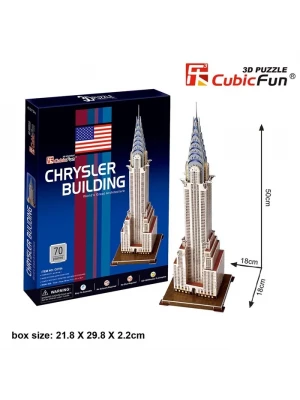 Cubic Fun 3D 70 Parça Puzzle Chrysler Binası - ABD