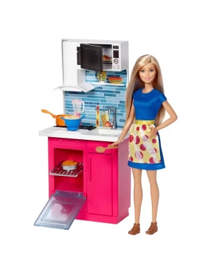 Barbie Bebek Ve Mutfak Oyun Seti DVX54