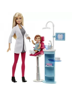 Barbie Ben Büyüyünce Meslek Bebekleri Dişçi Oyun Seti