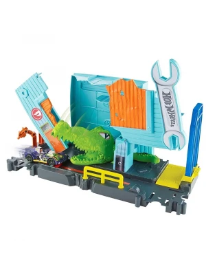 Hot Wheels Şehirde Yaratık Macerasi Timsah Garajı Kapışması FNB06