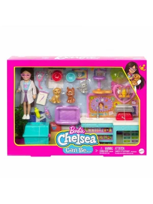 Barbie Chelsea Meslekleri Öğreniyor Veteriner Oyun Seti