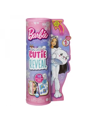 Barbie Cutie Reveal Snowflake Sparkle Bebekler - Kutup Ayısı
